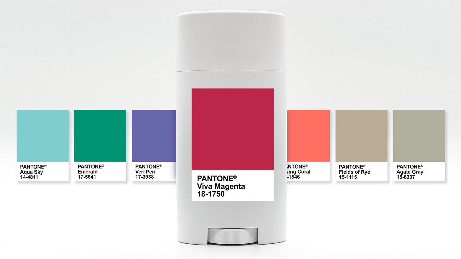 Federal Package Sample Pantone colors on deodorant containers