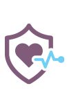 graphic of a shield heart and heart beat